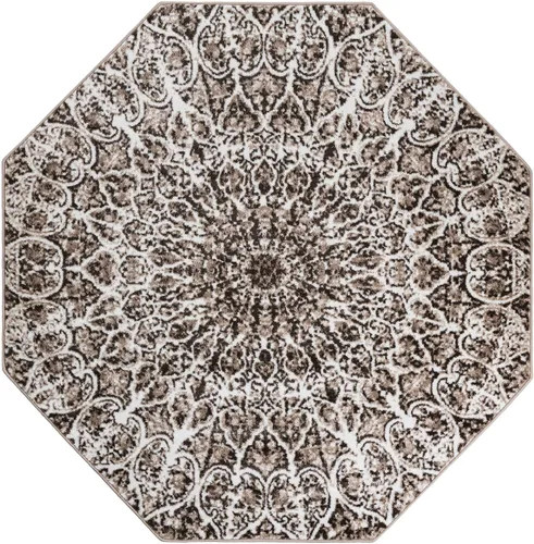 Vista 62 de Sofia, alfombra clásica de diseño abstracto, Polipropileno, Gris oscuro Gris/gris (Dark Gray/Gray)