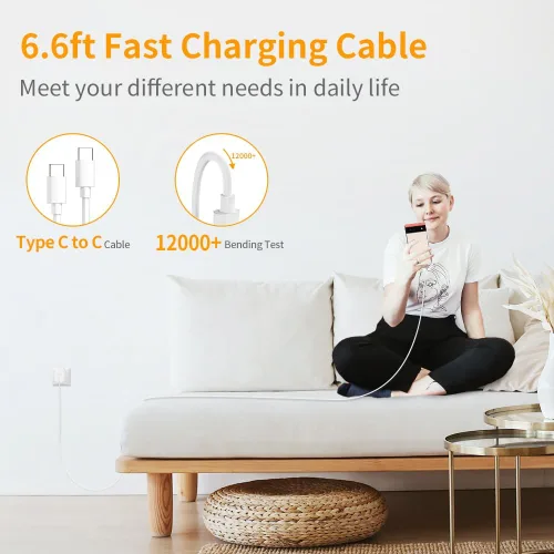 Vista 6 de Bloque de carga rápida USB C de 30 W para Google Pixel 10 Pro XL/10/9 Pro /9/8 Pro/8/7 Pro/7/6a/6 Pro/6/5a/5, paquete de 2 adaptadores de corriente