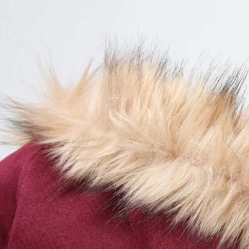 Vista 6 de ADUWOAN Abrigo de piel sintética para hombre, chaqueta de sherpa de gamuza térmica, pesada, de piel sintética, con forro, abrigo para exteriores