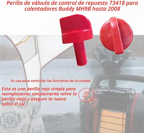 Vista 6 de 73418 Repuesto perilla de válvula de control para calentadores Buddy MH9B hasta 2008, 2 piezas