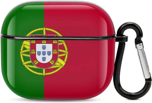 Vista 19 de Funda protectora con Bluetooth de cuerpo completo de la bandera rumana para AirPods 3, funda con llavero impreso completo