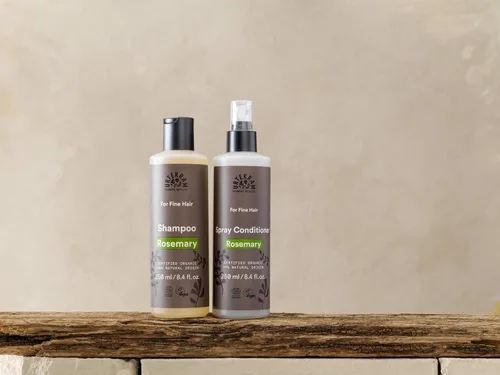 Vista 2 de URTEKRAM Champú de romero para cabello fino, 250 ML