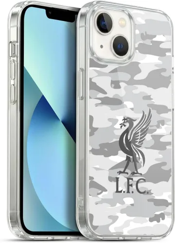 Vista 256 de Head Case Designs Funda de gel con licencia oficial del Liverpool Football Club Away Colourways Crest Camou [protección de grado militar] compatible