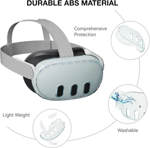 Vista 3 de APEXINNO VR Shell Cover Skin for Meta Quest 3 Headset Accessories, VR Shell Case Headset Protector for Oculus Quest 3 VR Headsets, ABS