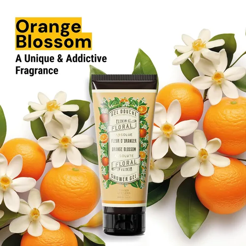 Vista 3 de Panier des Sens - Gel de ducha hidratante de flor de naranja para mujeres y hombres - Gel de ducha suave 95% ingredientes naturales para pieles
