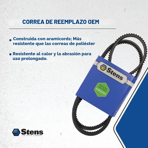 Vista 5 de Stens Correa de repuesto OEM 265-297 para Exmark 119-3321