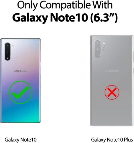 Vista 6 de GOOSPERY Funda de silicona líquida para Galaxy Note 10 (2019) Silky-Soft Touch Full Body Protection Funda a prueba de golpes con forro de microfibra