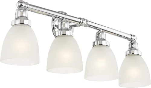 Vista 5 de Livex Lighting 1024-05 Classic - Lámpara de baño con 4 luces, cromada