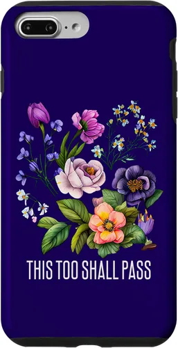 Vista 9 de iPhone 15 This too shall pass camisas florales para mujeres flores Faith-Ba Case