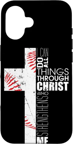 Vista 32 de Fundas de teléfono de béisbol para adolescentes y niños, entrenadores, cristianos, cruz, regalos para iPhone 17