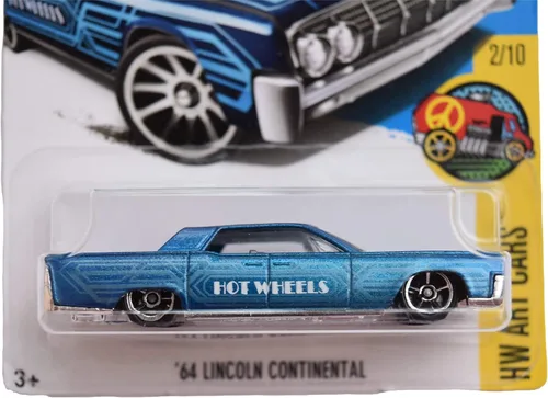 Vista 2 de Hot Wheels Art Cars 2/10 '64 Lincoln Continental 110/365, Azul