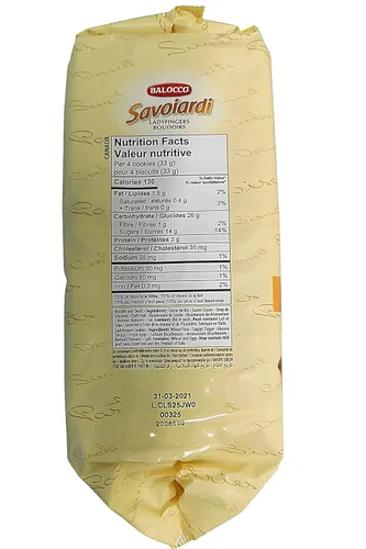 Vista 2 de Bizcochos de soletilla Savoiardi Balocco, 17.6 oz Galletas italianas para tiramisú y postres, hechas con huevos frescos, sin OMG, producto