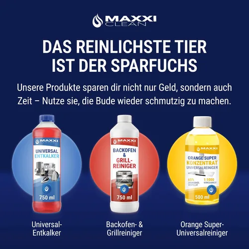 Vista 8 de Maxxi Clean 2 x 750 ml Universal Descaler Concentrate for Coffee Machines and Fully Automatic Coffee Machines of All Types for 12 Descaling