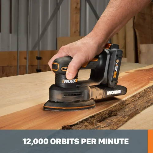 Vista 4 de Worx Lijadora de detalles inalámbrica WX822L Power Share de 20 V