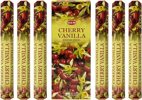 Vista 3 de Varillas de incienso de vainilla y cereza con soporte para varillas de incienso