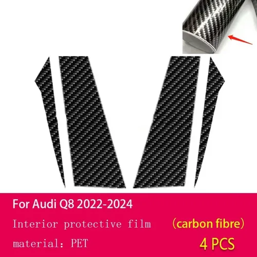 Vista 2 de Car Exterior B C Window Pillar PPF Protection Film Anti Scratch Scratch TPU,for Audi Q8 2022-2024