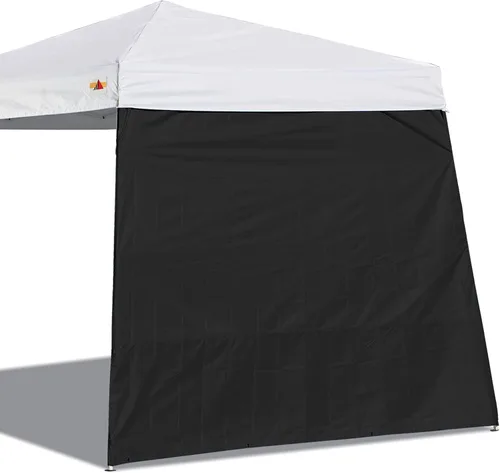 Vista 6 de ABCCANOPY Toldo de pared lateral para tienda de campaña de 10 x 10 pies, 1 paquete de pared lateral, color negro