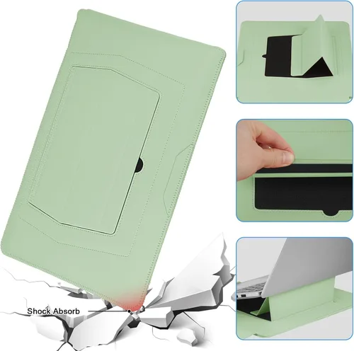 Vista 7 de HoYiXi Funda para laptop de 15 a 15.6 pulgadas, compatible con MacBook Pro de 16/15.4 pulgadas, MacBook Pro 15, Mac Air 15, funda impermeable suave 2