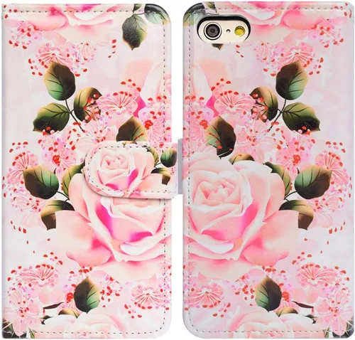 Vista 16 de Bcov Funda para iPhone SE 2022/iPhone SE 3ª Gen/iPhone SE 2020, Funda de piel con tapa de gato blanco y gato negro con ranura para tarjeta con Gato
