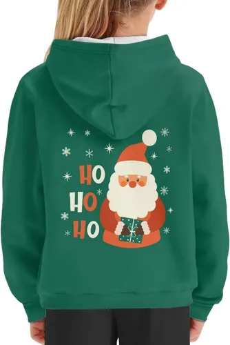Vista 4 de Renewold Sudaderas con capucha para niños y niñas, sudadera larga con bolsillo