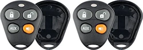 Vista 2 de KeylessOption Control Remoto de Entrada sin Llave con Arrancador, Carcasa de Llavero de Coche, Cubierta Exterior, Almohadillas de Botones