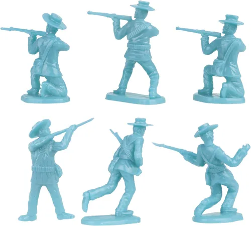 Vista 7 de BMC The Alamo Plastic Army Men - Figuras de soldado de 37 piezas de Texas vs. Mexico