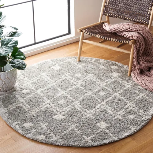 Vista 20 de SAFAVIEH Berber Shag Collection - Tapete para pasillo, 2 pies 2 pulgadas x 9 pies, color crema y azul marino, diseño marroquí, no desprende pelusa