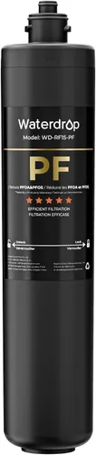 Vista 11 de Waterdrop RF15 Cartucho de filtro de repuesto para filtro de agua debajo del fregadero de 15UA/15UB/15UC, reduce PFOA/PFOS, PFAS, plomo, cloro, mal
