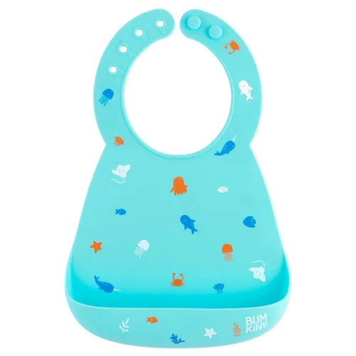Vista 10 de Bumkins Baberos, bolsillo de silicona para bebés, babero para niña o niño, para 6-24 meses hasta niños pequeños, esencial imprescindible para comer