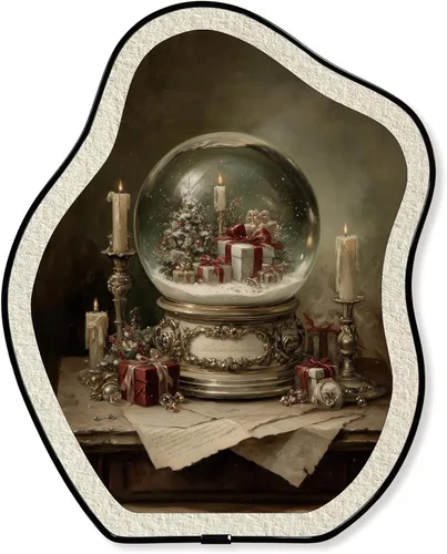 Vista 36 de KVEKVE Dark Academia - Decoración ovalada enmarcada para pared, paisaje gótico, naturaleza, luna Moody, decoración colgante, para pared o mesa