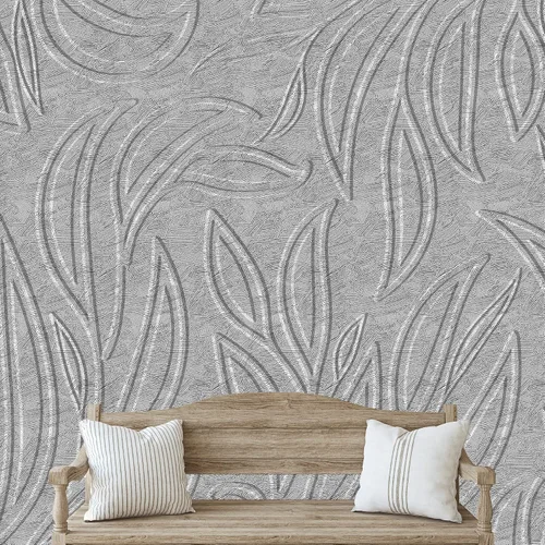 Vista 32 de NWT Calcomanía removible de pared/mural blanco pastel azul margarita, naturaleza, desierto, arte digital, arte moderno, decorativo, floral