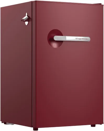 Vista 2 de Frigidaire, Refrigerador compacto de la serie Retro de 4.5 pies cúbicos, abrebotellas lateral integrado, rojo