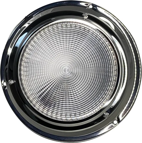 Vista 11 de Pactrade Marine Luz de Cúpula 12V - Lente de 3 Pulgadas, LED Blanco Cálido Luz de Barco de Acero Inoxidable con Interruptor de Palanca Integrado