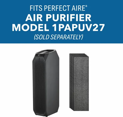 Vista 4 de Perfect Aire - Paquete de 4 filtros de carbono para purificador de aire 1PAPUV27