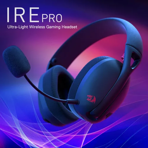 Vista 2 de Redragon H848 Auriculares inalámbricos Bluetooth para juegos, ligeros, sonido envolvente 7.1, controladores de 1.575in, micrófono desmontable