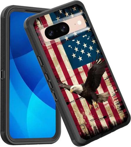 Vista 26 de Funda para Pixel 7a, a prueba de golpes, 3 capas, protección de cuerpo completo, resistente, de alto impacto, para Google Pixel 7a de 6.1 pulgadas