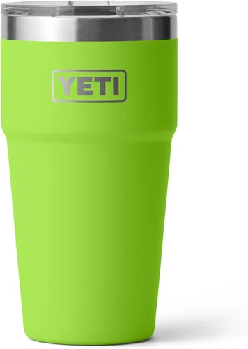 Vista 10 de YETI Rambler - Vaso apilable de 20 onzas, acero inoxidable, aislado al vacío con tapa MagSlider Verde mar