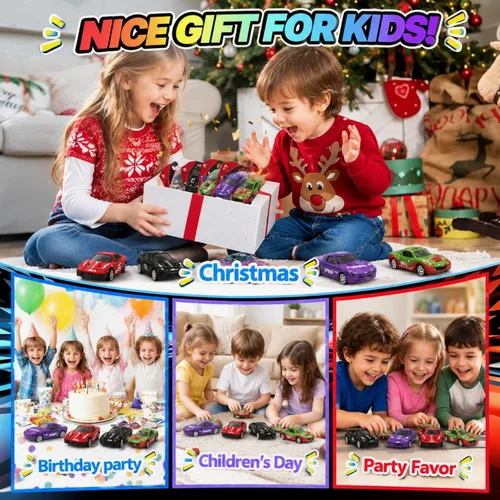 Vista 5 de Juego de 3 bolsas de regalo para niños de 4 a 8 años que cambian Relleno de calcetines, regalos para niños, niños, nietos, pista de carreras