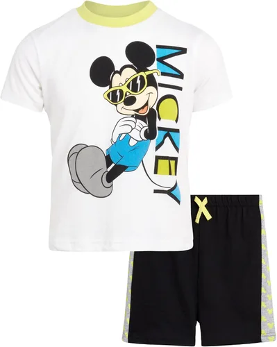 Vista 25 de Disney Conjunto de 2 piezas de camiseta y pantalones cortos de manga corta de Mickey Mouse Lightning McQueen Toy Story (12M-24M)