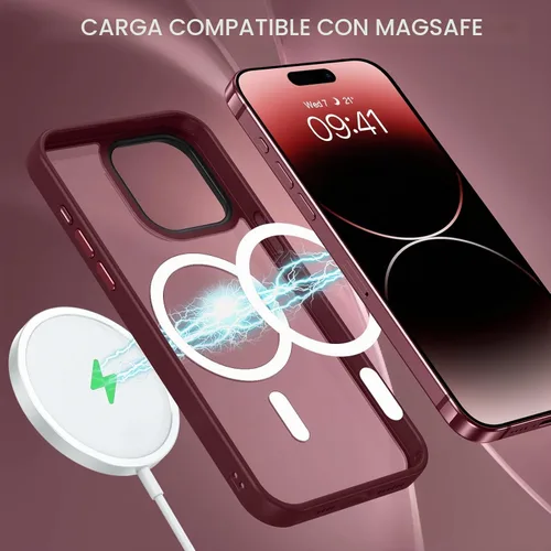 Vista 5 de BENTOBEN Funda protectora para iPhone 15 Pro Max, translúcida mate, delgada, a prueba de golpes, para mujeres y hombres, para iPhone 15 Pro Max