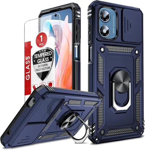 Vista 111 de LeYi Funda para Moto G Stylus 2022 4G (no compatible con 5G), funda para Moto G Stylus con 2 protectores de pantalla, funda protectora de grado Oro