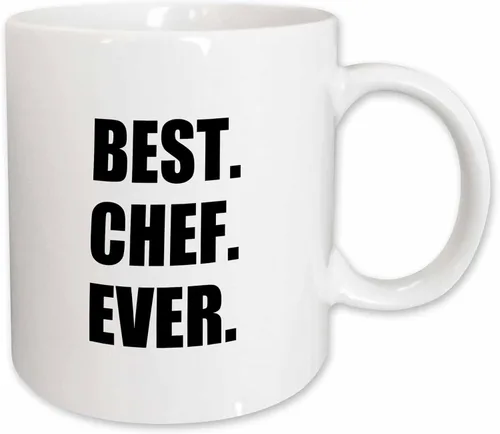 Vista 9 de 3dRose Best Chef Ever - Regalos de texto para los más grandes fanáticos de la cocina y la cocina del mundo, taza negra de dos tonos de 11 oz