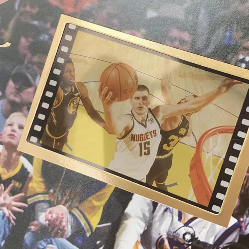 Vista 4 de sufenvera Póster enmarcado de Nikola Jokic de baloncesto con diseño de Nikola Jokic, collage de películas fotográficas, regalos de recuerdo