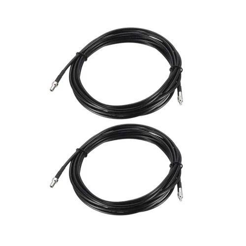 Vista 8 de uxcell TS9 macho a TS9 hembra RF Cable de extensión coaxial RG174 Cable de puente 6.6 pies 2pcs