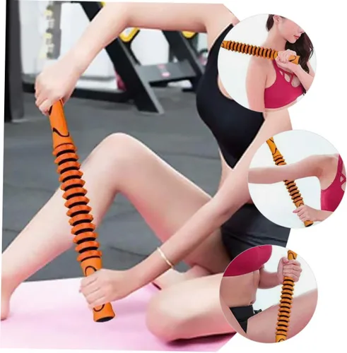 Vista 5 de Abaodam Cellulite Massage Stick Roller for Women Deep Tissue Body Massager Lightweight Yoga Massager Tool for Home Use and Muscle Relaxation