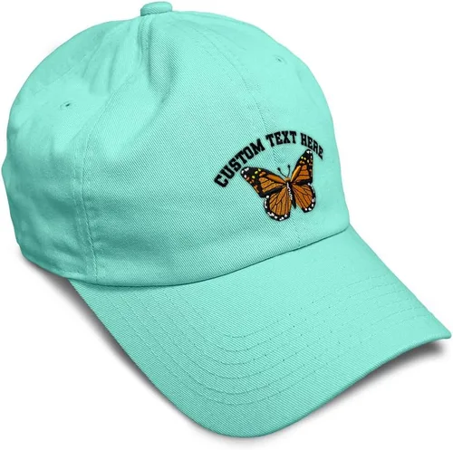 Vista 33 de Gorra de béisbol suave con diseño de mariposa monarca, con insectos, bordado de mariposa, de algodón, para hombres y mujeres