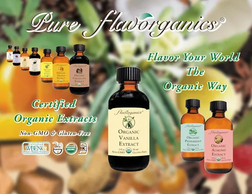 Vista 5 de Flavorganics Extracto de almendra orgánica, botella de vidrio de 2 onzas