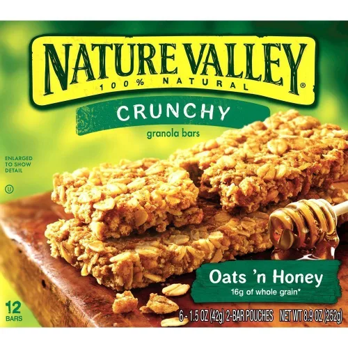 Vista 14 de Nature Valley, Barras de granola de almendras dulces y saladas, caja de 7.4 onzas (paquete de 4)