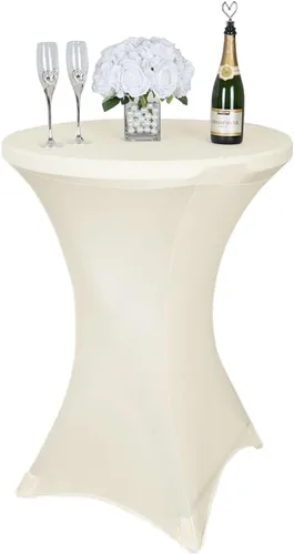 Vista 12 de BalsaCircle Mantel elástico ajustable de elastano negro de 36 pulgadas para decoración de bodas, fiestas, eventos