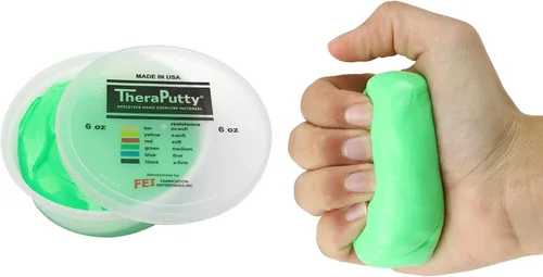 Vista 28 de CanDo 10-0920 TheraPutty - Masilla de ejercicio de mano estándar, Mediana, 1oz